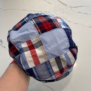 🆕 Janie and Jack Red and Blue Plaid Hat